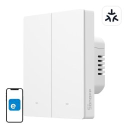 Interruptor inteligente Sonoff M5-2C-80W WiFi Matter compatible Alexa Google Home