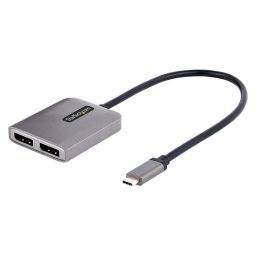 Adaptador USB-C a DisplayPort 1.4 Doble StarTech.com Hub MST 2 Monitores 5K 60Hz