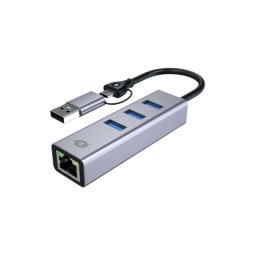 Adaptador de red USB-C a Gigabit Conceptronic ABBY25G Alámbrico Gris
