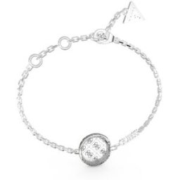 Guess Pulsera de cadena 4g rising de acero plateada. Plata