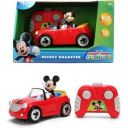 Jada Radio control Mickey Roadster 14 cm con figura no extraible Disney-Mickey .
