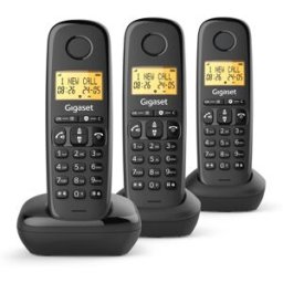 Siemens Teléfono fijo Basic 100 TRIO Negro. Negro