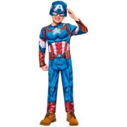 Rubies Disfraz Captain America Black Line Avengers . (De 3 a 4 años)