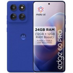 Motorola edge 60 Pro 12 GB + 512 GB móvil libre. (512 GB + 12 GB RAM) PANTONE Dazzling Blue