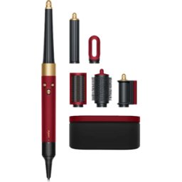 Dyson Airwrap I.d.ᵀᴹ Multisecador y secador de pelo [Enchufe europeo tipo F] 1 un. Red Velvet/Gold Straight + Wavy Hair