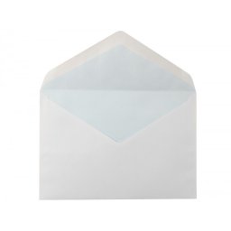 Sobre liderpapel n.10 blanco oficio prolongado 145x200mm engomado solapa de pico caja de 500 unidades
