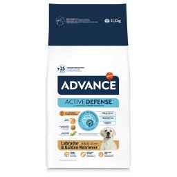 Advance Labrador y Golden Retriever Adult - Pack % - 2 x 11,5 kg