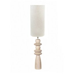 Lampara de Pie Salon Rustica Madera Natural - Serie Aleot