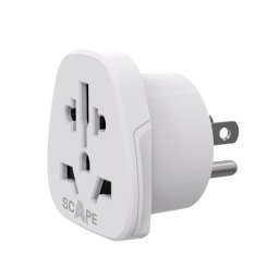 Adaptador Universal de Viaje Scape Travel 830 Para EE.UU./Japón Multienchufe 250V 15A 3750W