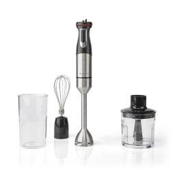 Batidora de mano Nedis KAHB400CAL Batidora de Mano 800W Inox 4 en 1 Varilla y Picadora