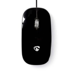 Ratón Nedis MSWD200BK Cable USB 1000 DPI Negro Ambidiestro