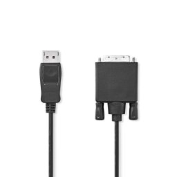Adaptador de cable Nedis CCGL37200BK20 DisplayPort a DVI-D 2 m macho-macho PVC