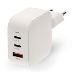 Cargador de pared Nedis WGCHA70WWT 70W USB-C GaN PD3.0 blanco carga rápida