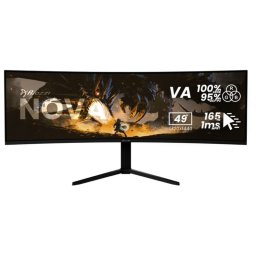 Monitor Arozzi Nova 49" UltraWide Dual QHD 165Hz VA Curvo HDR Altura Ajustable