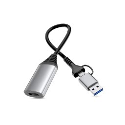 Adaptador gráfico USB Equip 133498 HDMI 1080p USB-A y USB-C