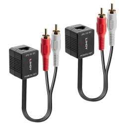 Transmisor de Señales AV Lindy 70460 100 m Cat5 Negro Rojo Blanco