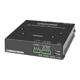 Receptor AV Crestron HD-TXC-4KZ-101 4K a 60 Hz 70 m Alámbrico Blanco