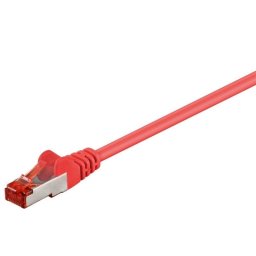 Cable de red Goobay 95527 Cat6 S/FTP 7,5 m Rojo
