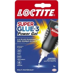Loctite Power Gel Control Super Glue-3 Power Flex, Cianoacrilato En Gel Transparente 3 G, Boquilla De Precisión Para Uniones Flexibles Resistentes Al Agua (−50 A +120 °c)