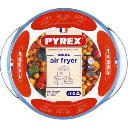 Pyrex Fuente De Horno Redonda De Vidrio Borosilicato 20x18 Cm, 1 L, Compatible Con Horno Y Airfryer, Resistente -40°c A +300°c, 1 Pieza