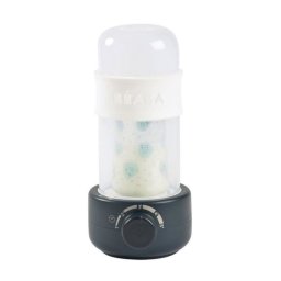 Beaba Babymilk Second Calienta Biberones Eléctrico Y Esterilizador, Azul Noche, Sistema De Vapor Cerrado, Temporizador Ajustable 1-5 Min, Para Biberones Y Tarritos
