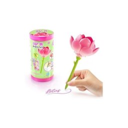 Canal Toys Flower Brick Pen, Bolígrafo Construible Con Tinta Con Brillo Y Aroma, Flor De Piezas Tipo Ladrillo (6 Modelos A Coleccionar), 8 X 16 Cm
