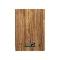 Balanza De Cocina Digital Livoo Dom492 Con Plataforma De Madera De Acacia, 5 Kg Y Precisión 1 G, Función Tare, Pantalla Lcd Y Botones Táctiles, Apagado Automático (incluye 2 Pilas Aaa)