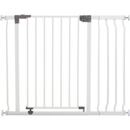 Dreambaby Liberty Reja De Seguridad Con Extensión 18 Cm, Instalación A Presión, Blanco, Para Aberturas 93–99 Cm, Apertura Bidireccional Y Cierre Seguro