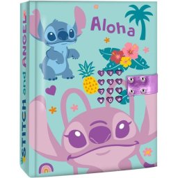 Diario Secreto A5 Disney Lilo & Stitch Kids Licensing Con Cerradura De Código, Sonidos Y Páginas Rayadas (con Pilas Lr44)