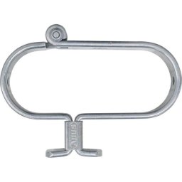 Abus Gatesec 131/140 Protector De Candados De Acero Cementado Eterna™ Anticorrosión, Para Marcos Redondos Hasta 50 Mm, Compatible Con Grillete Hasta 12 Mm, Color Gris