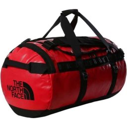 The North Face Base Camp Duffel M 71l Rojo/negro, Bolsa De Viaje Multisport, Poliéster Reciclado 1000d Con Refuerzo Balístico 840d, Acabados Repelentes, Asas Y Bandolera