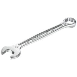 Facom 440.24pb Llave Combinada 24 Mm De Acero Cromado Satinado, Carraca Doble Hex 12 Puntas Ogv®, Ángulo 30°, Perfil I-beam, 267 Mm