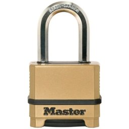 Master Lock Candado De Combinación De Alta Seguridad M175eurdlf, Cuerpo De Zinc 56 Mm Y Anilla De 9 Mm Tough-cut, Para Exterior Con Cubre Dial Y Junta