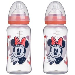 Disney Baby Minnie Collector Pack — Pack De 2 Biberones 360 Ml Anti-cólicos Con Tetina De Silicona Y Sistema Ajustable