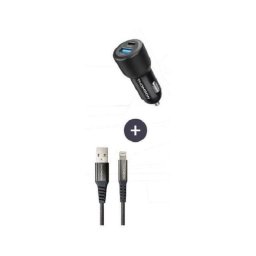 Thomson Cargador De Coche 60 W Con Usb-a A L 1,5 M (3 A) - Carga Rápida