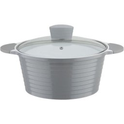 Gsw Bolero 28 Cm Cacerola Faitout De Aluminio Fundido Con Recubrimiento Vitafon Sin Pfas, Tapa De Vidrio, Compatible Con Inducción Y Horno, 6,8 L
