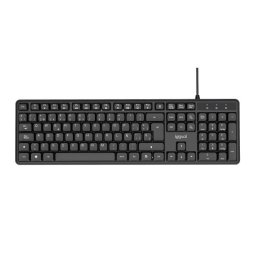 Teclado IGGUAL CK-SILENT-105T membrana silencioso USB con 105 teclas y diseño completo