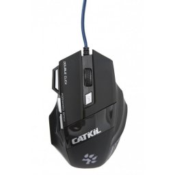 Ratón Catkil Alpha USB tipo A 2400 DPI Ambidextro Negro con Iluminación