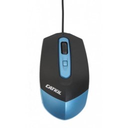 Ratón Catkil Dallas Óptico USB Tipo A 1000 DPI Negro Azul Plug&Play