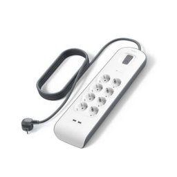 Regleta Belkin BSV804VF2M-V2 8 Tomas con Protección y 2 USB-A 2,4 A