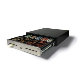 Cajón de efectivo Safescan HD-4646S Negro/Plata 5 compartimentos billetes 8 monedas