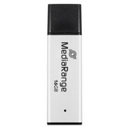 Unidad flash USB MediaRange MR1899 16 GB USB 3.2 Gen 1 Negro Plata