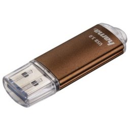Memoria USB Hama Laeta 32GB USB 3.2 Gen 1 con tapa metálica marrón