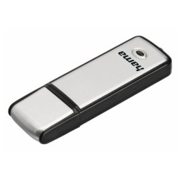 Memoria USB HAMA Fancy 128GB USB 2.0 Negro y Plata con Tapa