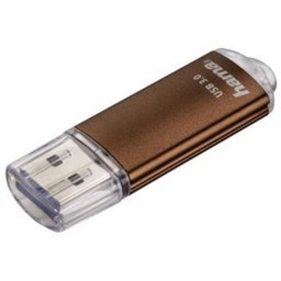 Unidad flash USB Hama Laeta 64 GB USB tipo A 3.2 Gen 1 marrón metálico