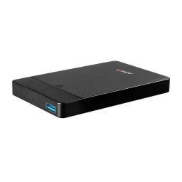 Caja PC Lindy 43331 2.5" Plástico Negro con USB Type-A para HDD/SSD