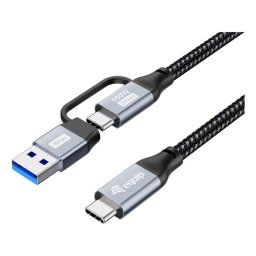 Cable USB EQUIP 2 m USB A/USB C a USB C USB 3.2 Gen 2x2 20 Gbit/s Negro