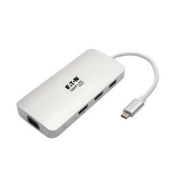 Estación de Conexión USB-C Tripp Lite U442-DOCK12-S HDMI VGA Thunderbolt 3