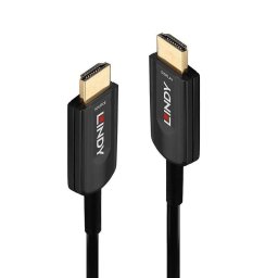 Cable HDMI 2.1 Lindy 10 m Fibra Óptica Híbrido 48 Gbit/s Negro