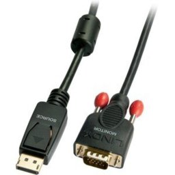 Adaptador de Cable de Vídeo Lindy 3 m DisplayPort a VGA Macho Oro